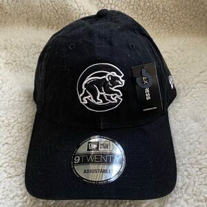 New Era Black Chicago Cubs Adjustable Cap